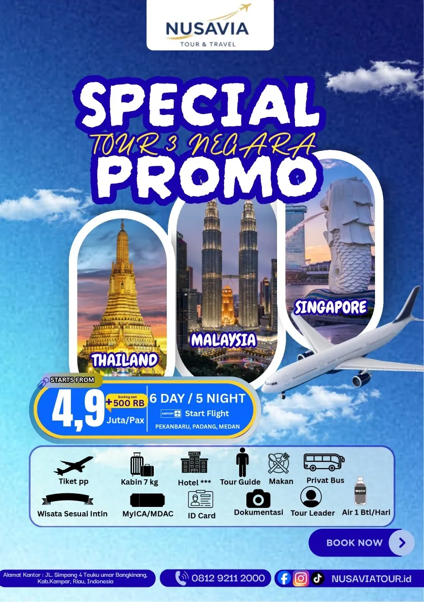 Promo Spesial Tour 3 Negara